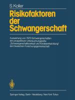 Cover-Bild Risikofaktoren der Schwangerschaft