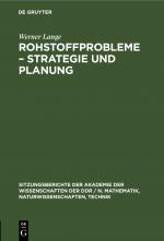 Cover-Bild Rohstoffprobleme – Strategie und Planung