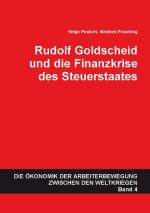 Cover-Bild Rudolf Goldscheid und die Finanzkrise des Steuerstaates