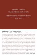 Cover-Bild Rudolf Steiner - Marie Steiner-von Sivers: Briefwechsel und Dokumente 1901-1925