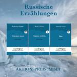 Cover-Bild Russische Erzählungen (Bücher + 3 MP3 Audio-CDs) - Lesemethode von Ilya Frank