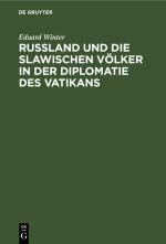 Cover-Bild Rußland und die slawischen Völker in der Diplomatie des Vatikans