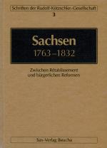 Cover-Bild Sachsen 1763–1832