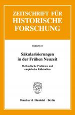 Cover-Bild Säkularisierungen in der Frühen Neuzeit.