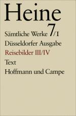 Cover-Bild Sämtliche Werke. Historisch-kritische Gesamtausgabe der Werke. Düsseldorfer Ausgabe / Späte Reisebilder
