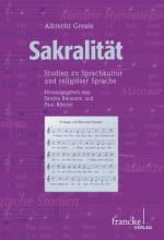 Cover-Bild Sakralität