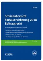 Cover-Bild Schnellübersicht Sozialversicherung 2018 Beitragsrecht