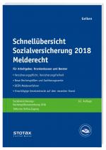 Cover-Bild Schnellübersicht Sozialversicherung 2018 Melderecht