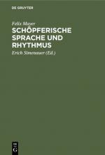 Cover-Bild Schöpferische Sprache und Rhythmus