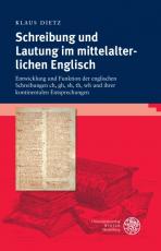 Cover-Bild Schreibung und Lautung im mittelalterlichen Englisch