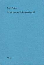 Cover-Bild Schriften zum Philosophiebegriff