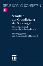 Cover-Bild Schriften zur Grundlegung der Soziologie