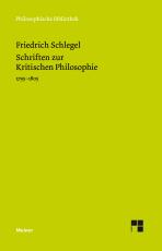 Cover-Bild Schriften zur Kritischen Philosophie