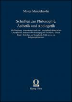 Cover-Bild Schriften zur Philosophie, Ästhetik und Apologetik