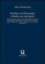 Cover-Bild Schriften zur Philosophie, Ästhetik und Apologetik