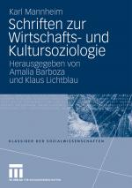 Cover-Bild Schriften zur Wirtschafts- und Kultursoziologie