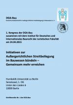Cover-Bild Schriftenreihe der DGA-Bau Nr. 1