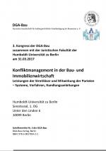 Cover-Bild Schriftenreihe der DGA-Bau Nr. 3
