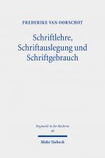 Cover-Bild Schriftlehre, Schriftauslegung und Schriftgebrauch