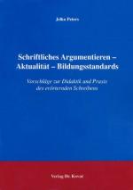 Cover-Bild Schriftliches Argumentieren - Aktualität - Bildungsstandards