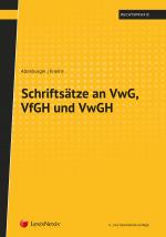 Cover-Bild Schriftsätze an VwG, VfGH und VwGH