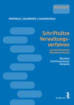 Cover-Bild Schriftsätze Verwaltungsverfahren und Gerichtsbarkeit öffentlichen Rechts