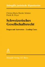 Cover-Bild Schweizerisches Gesellschaftsrecht
