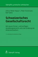 Cover-Bild Schweizerisches Gesellschaftsrecht