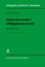 Cover-Bild Schweizerisches Obligationenrecht. Besonderer Teil
