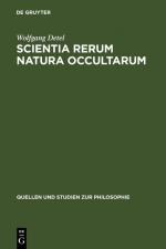 Cover-Bild Scientia rerum natura occultarum