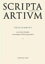 Cover-Bild Scripta Artium No. 1