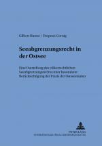 Cover-Bild Seeabgrenzungsrecht in der Ostsee