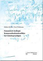 Cover-Bild Semantisch bedingte Kommunikationskonflikte bei Gleichsprachigen