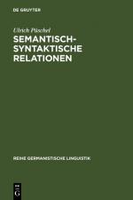 Cover-Bild Semantisch-syntaktische Relationen