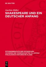 Cover-Bild Shakespeare und ein deutscher Anfang