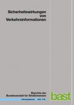 Cover-Bild Sicherheitswirkungen von Verkehrsinformationen