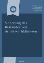 Cover-Bild Sicherung des Bestandes von Arbeitsverhältnissen