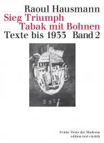 Cover-Bild Sieg Triumph Tabak mit Bohnen. Texte bis 1933