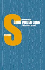 Cover-Bild Sinn wider Sinn