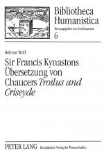 Cover-Bild Sir Francis Kynastons Übersetzung von Chaucers «Troilus and Criseyde»