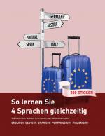 Cover-Bild So lernen Sie 4 Sprachen gleichzeitig: 200 Vokabeln zum bekleben der Wohnung auf Englisch, Spanisch, Portugiesisch und Italienisch