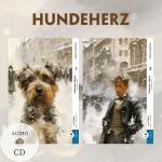 Cover-Bild Sobatsch'je serdze / Hundeherz - 2 Teile (2 Bücher + Audio-CDs) - Frank-Lesemethode - Kommentierte zweisprachige Ausgabe Russisch-Deutsch