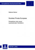 Cover-Bild Societas Privata Europaea