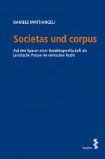 Cover-Bild Societas und corpus