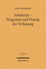 Cover-Bild Solidarität - Programm und Prinzip der Verfassung