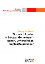 Cover-Bild Soziale Inklusion in Europa: Gemeinsamkeiten, Unterschiede, Schlussfolgerungen