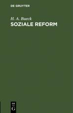 Cover-Bild Soziale Reform