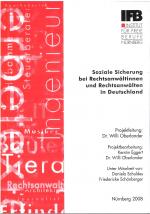 Cover-Bild Soziale Sicherung bei Rechtsanwältinnen und Rechtsanwälten in Deutschland