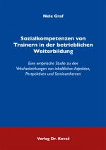 Cover-Bild Sozialkompetenzen von Trainern in der betrieblichen Weiterbildung