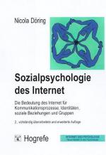 Cover-Bild Sozialpsychologie des Internet